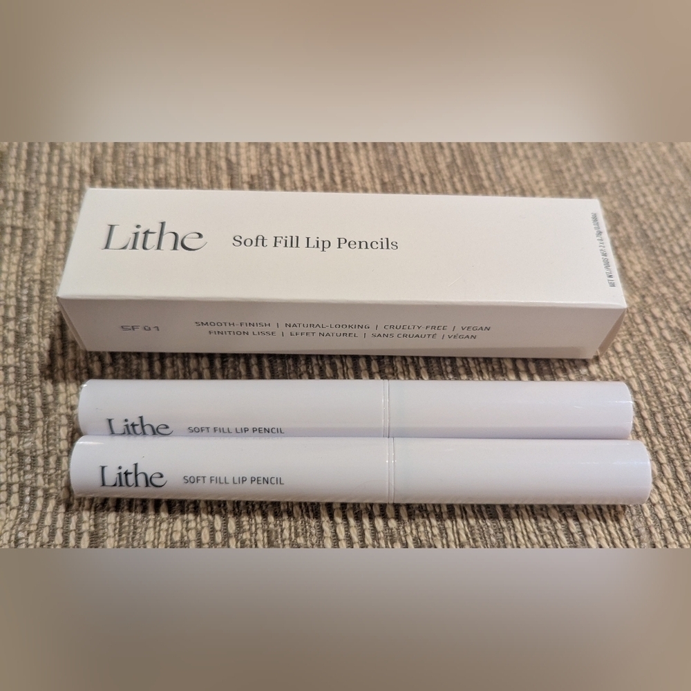 NIB Lithe Soft Full Lip Pencils In Scarlet & Dusk